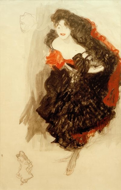 Estudio para Judith II de Gustav Klimt